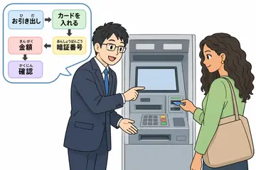 Minna no Nihongo bài 16 – Rút tiền ở máy ATM