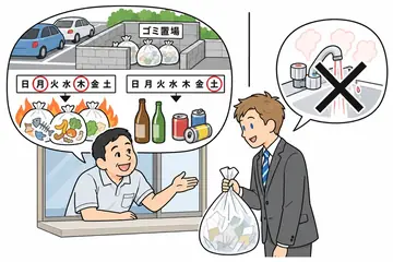 Minna no Nihongo bài 26 – Hỏi cách đổ rác